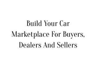 Online Car Portal Software