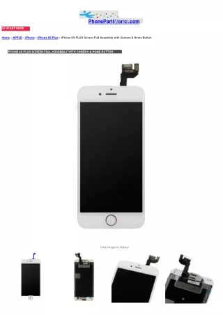 IPHONE 6S PLUS SCREEN FULL ASSEMBLY WITH CAMERA & HOME BUTTON- PhonePartWorld