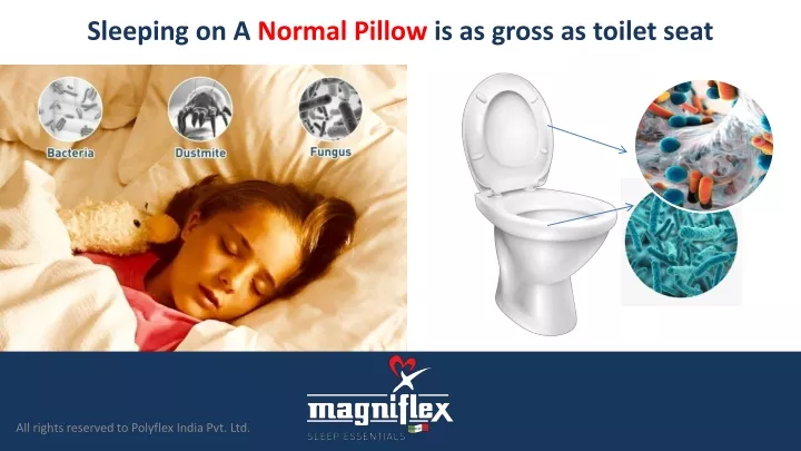 sleeping on a normal pillow is as gross as toilet