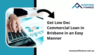 Get Low Doc Commercial Loan in Brisbane in an Easy Manner