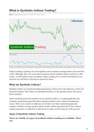 what is synthetic indices trading