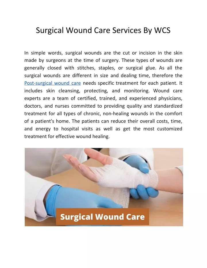 PPT - Surgical Wound Care Services By WCS PowerPoint Presentation, Free ...