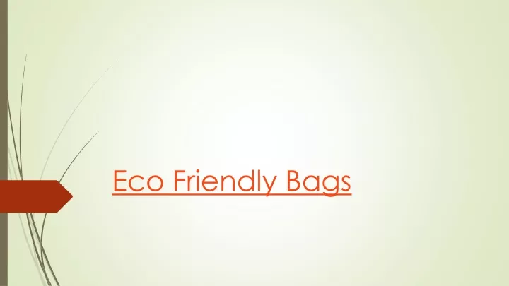 eco friendly bags