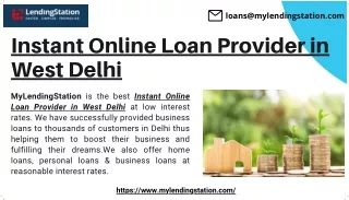 Online Loan Provider in West Delhi