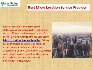 best micro location service provider