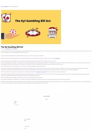 home gambling act the kyl gambling bill act