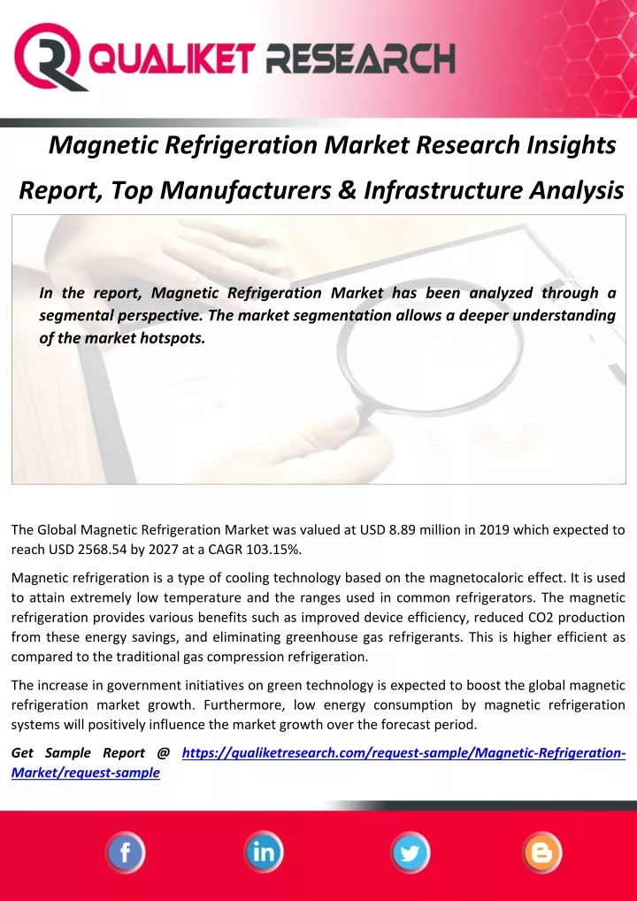 magnetic refrigeration market research insights