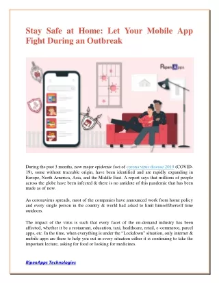 stay safe at home let your mobile app fight