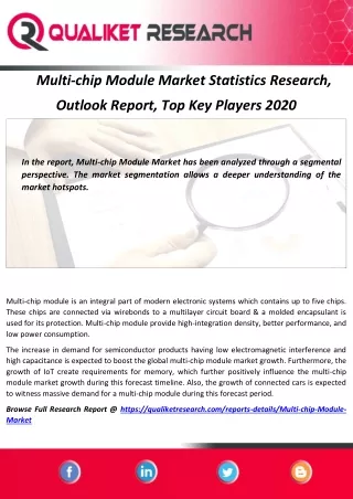 multi chip module market statistics research