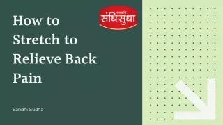 how to stretch to relieve back pain