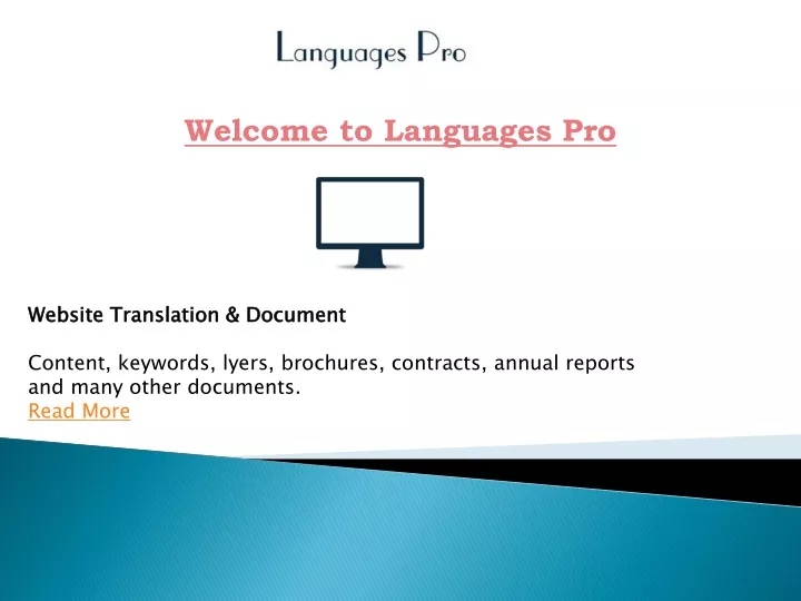 welcome to languages pro