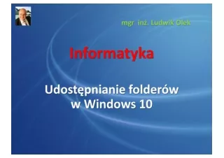 Udostępnianie folderów w Windows 10
