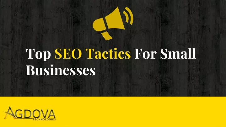 top seo tactics for small businesses