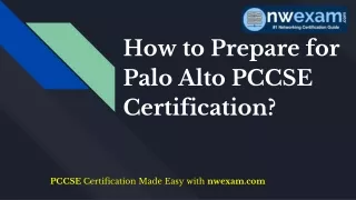 how to prepare for palo alto pccse certification