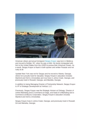 About Sergey Krayev