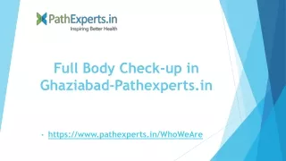 full body check up in ghaziabad pathexperts in