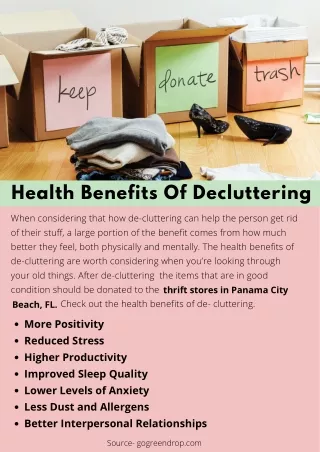 health benefits of decluttering