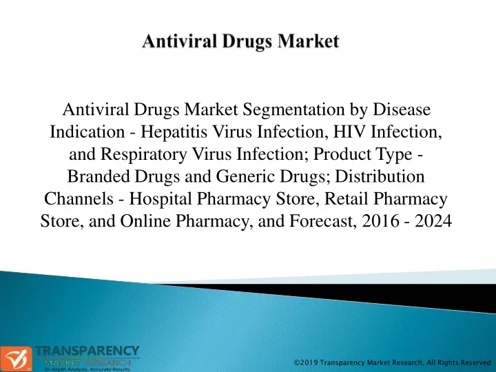 antiviral drugs market segmentation by disease