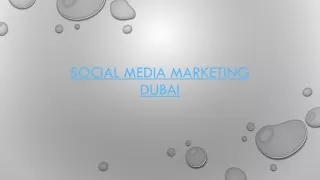 Social Media Marketing Dubai