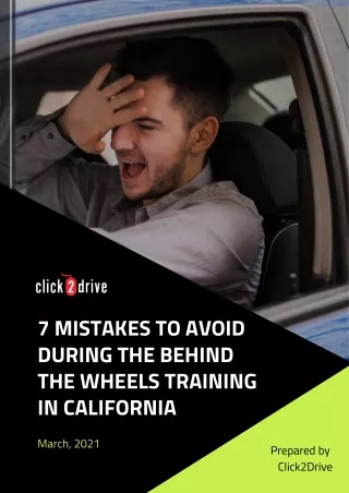7 mistakes to avoid during the behind the wheels