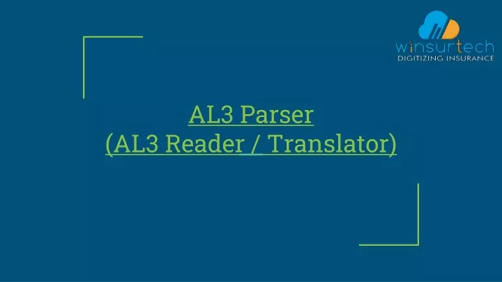 al3 parser al3 reader translator