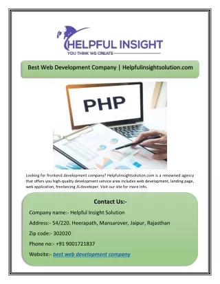 best web development company