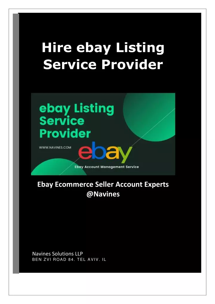hire ebay listing service provider