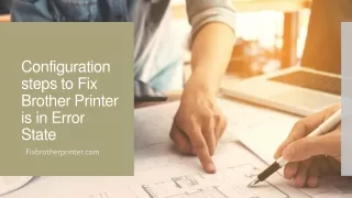 Configuration steps to Fix Brother Printer is in Error State