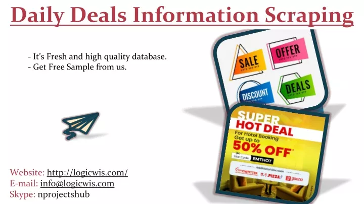daily deals information scraping