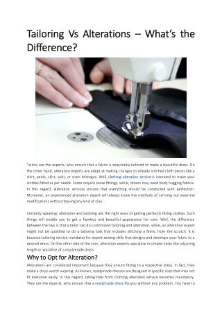 tailoring vs alterations tailoring vs alterations