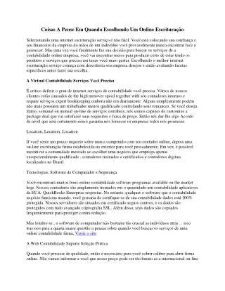 Coisas A Considere Quando Escolhendo Um Serviço Baseado Na Web Contabilidade