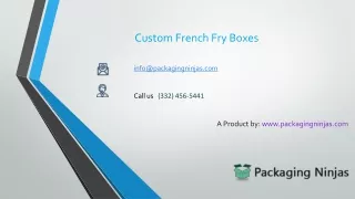 custom french fry boxes