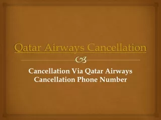 Qatar Airways Cancellation