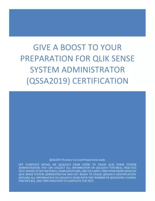 give a boost to your preparation for qlik sense