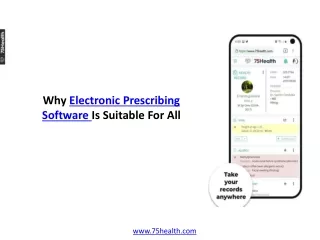 why electronic prescribing software is suitable
