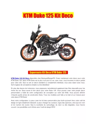 ktm duke 125 kit deco