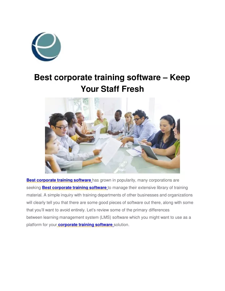 best corporate training software keep your staff fresh
