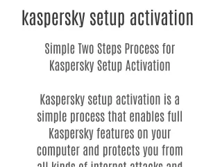 kaspersky setup activation