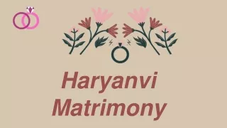 haryanvi matrimony