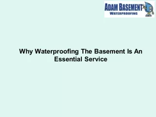 why waterproofing the basement is an essential