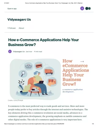 How e-Commerce Applications Help Your Business Grow?