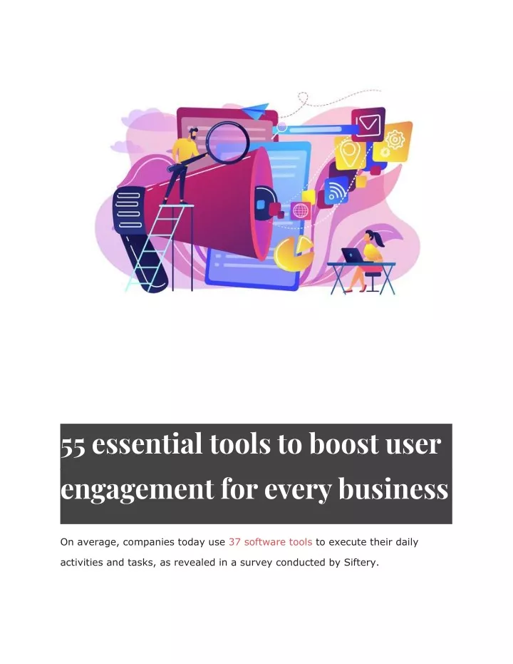 55 essential tools to boost user engagement