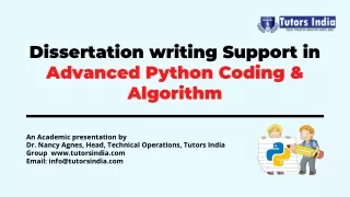 dissertation writing support in advanced python
