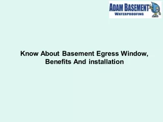know about basement egress window benefits