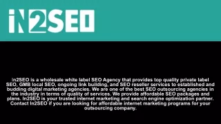 i n2seo is a wholesale white label seo agency
