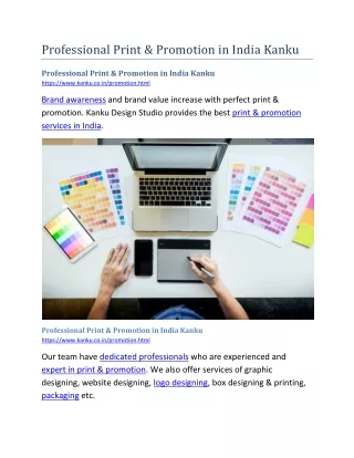 professional print promotion in india kanku