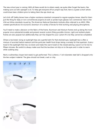 Handy For Picking The Perfect Frames For Prescription Sunglasses
