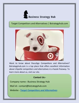 Target Competitors and Alternatives | Bstrategyhub.com