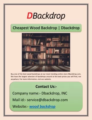 cheapest wood backdrop dbackdrop