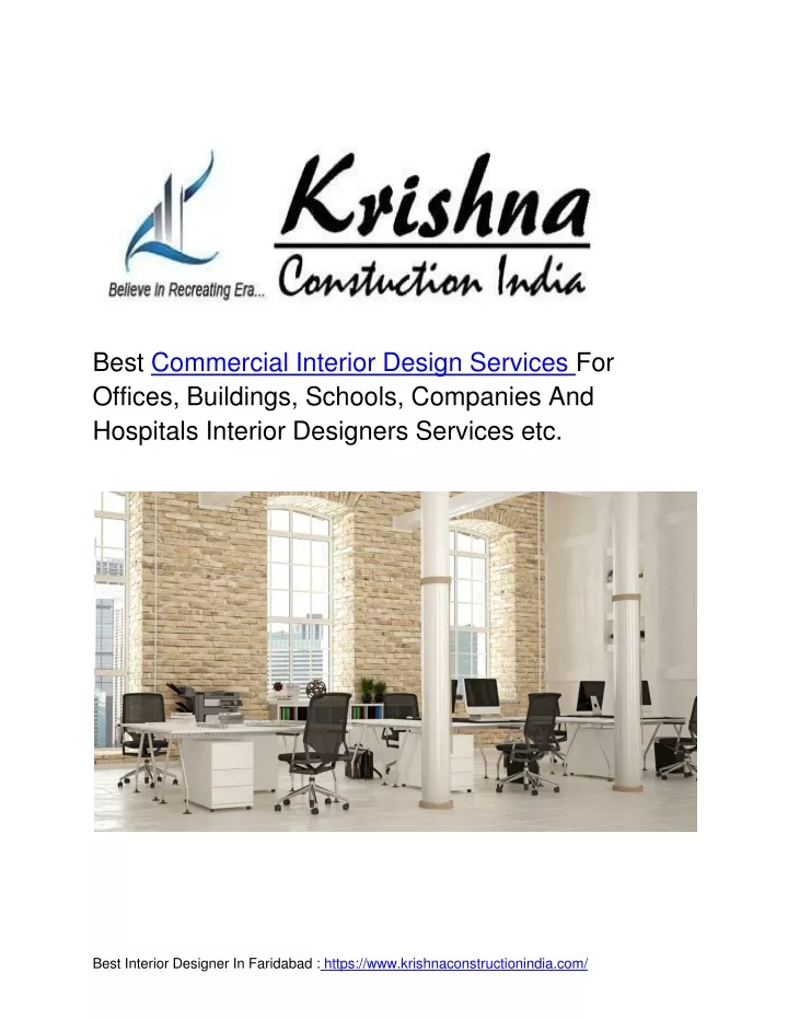 best commercial interior design services
